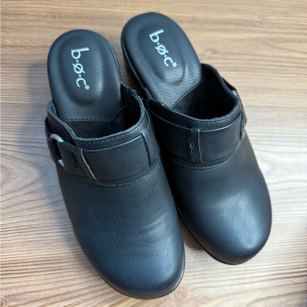 b.o.c. Women's Black Slip-On Shoes clogs size 7 mules